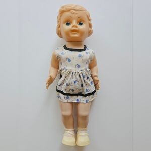 EX RARE 1960's Hard Plastic 16" Talking Metropolitan Doll with Molded Hair Loop